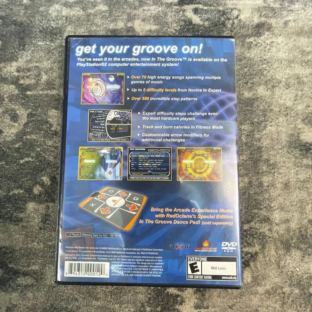 In the Groove PlayStation 2 PS2 Dance Rhythm Game Roxor RedOctane Tested